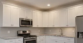 Cleaned and restored kitchen