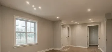 Room restored after fire damage