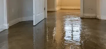 Flooded floor before extraction