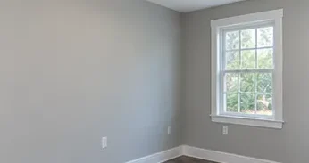 Freshly painted wall